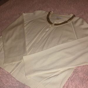 Gold chain cardigan/sweater